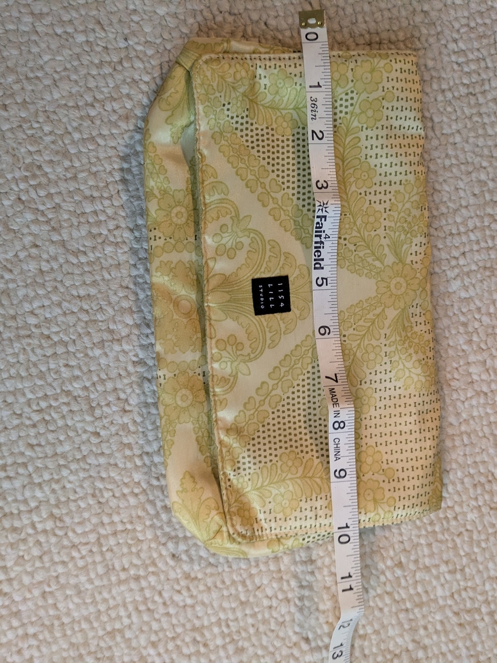 1154 Lill Studio Yellow Paisley Clutch Wristlet